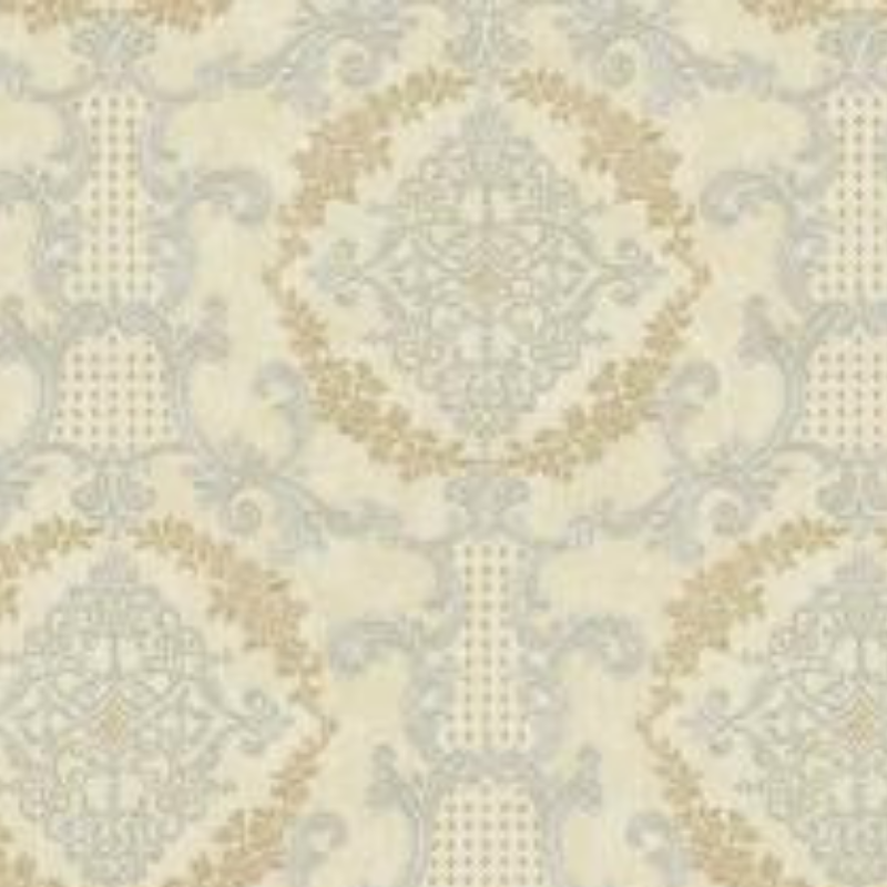 Damask pattern wallpaper